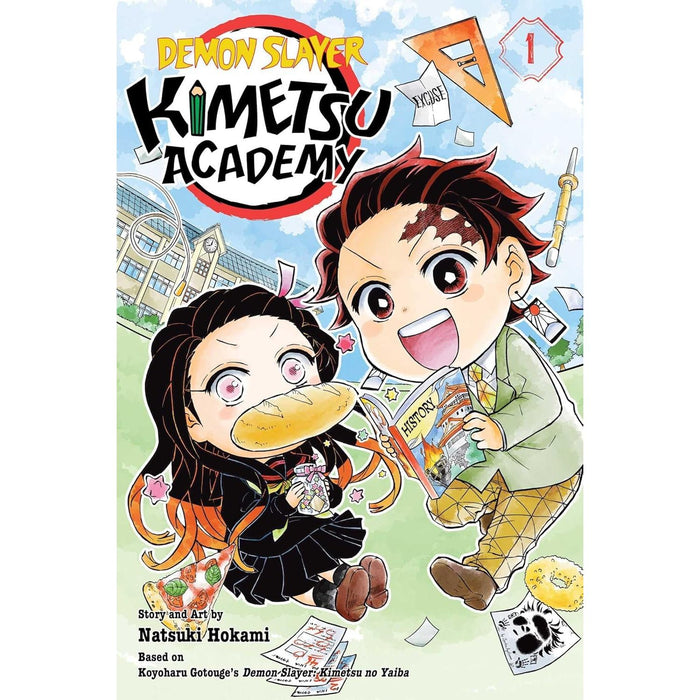 Demon Slayer Kimetsu Academy (Volume 1-5) Books Collection Set by Natsuki Hokami & Koyoharu Gotouge - The Book Bundle