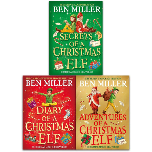 Ben Miller Christmas Elf Chronicles 3 Books Collection Set (Adventures of a Christmas Elf, Diary of a Christmas Elf, Secrets of a Christmas Elf) - The Book Bundle