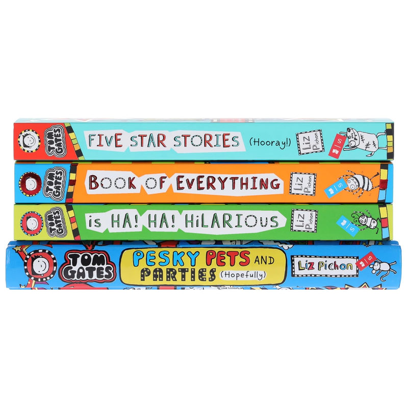 Tom Gates Series 4 Books Collection Set by Liz Pichon - Fiction - Mixed Format