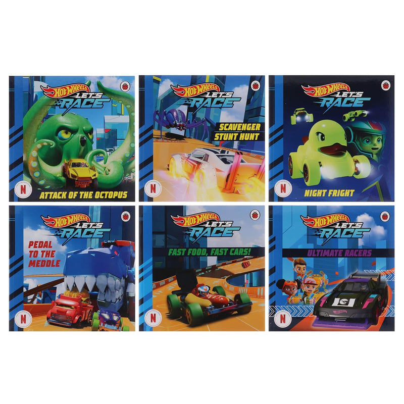 Hot Wheels: Let’s Race 6 Picture Storybooks Collection Set - Fiction - Paperback