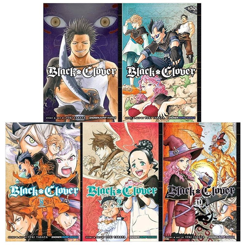 Black Clover Vol 6-10 5 Books Collection Set by Yuki Tabata - Fiction - Paperback