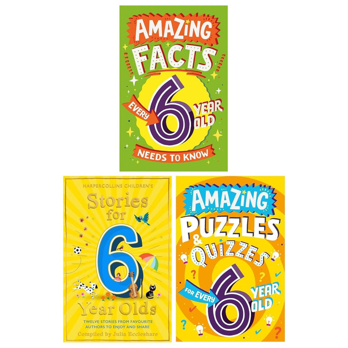 Amazing Facts Every Kid Needs to Know for 6 Year Olds Children's 3 Books Set - The Book Bundle