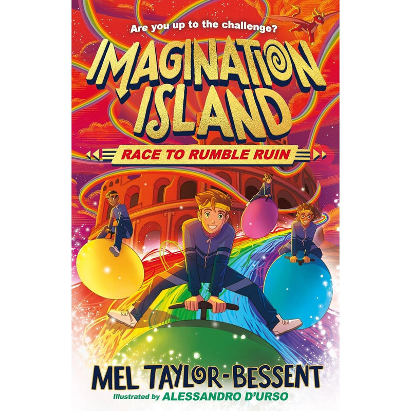 Imagination Island Series 3 books set by Mel Taylor-Bessent, including Race to Imagination Island, Echoes Edge, and Rumble Ruin.