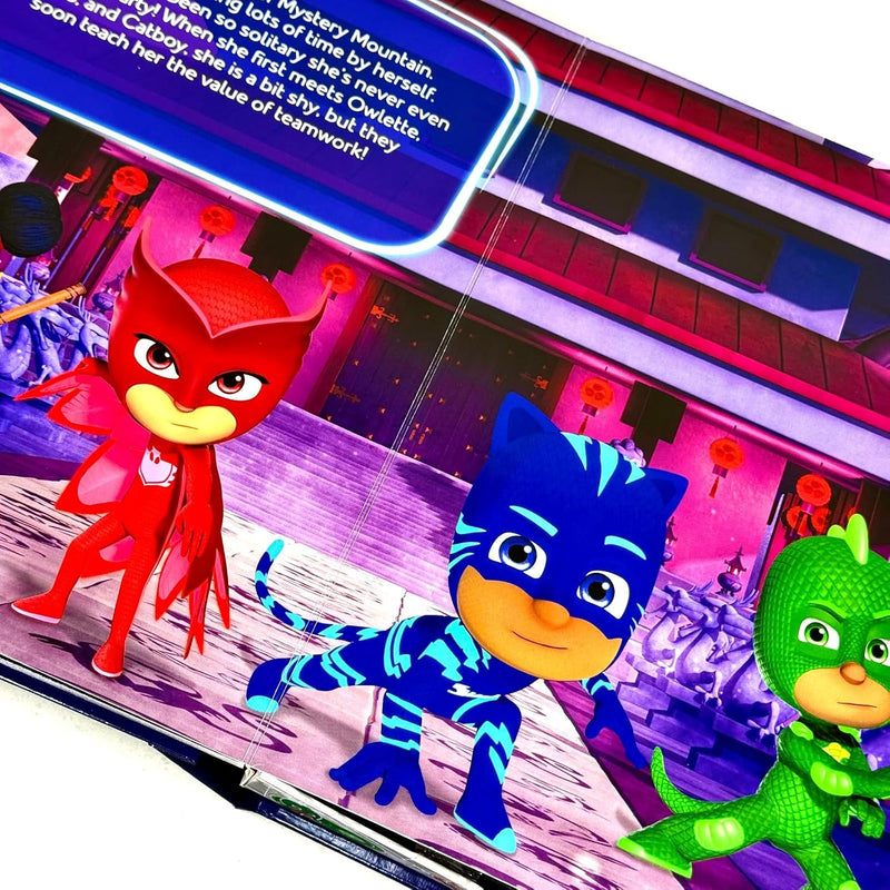 My Busy Book PJ Masks Story Playmat 10 Figures Catboy Gekko Owlette Luna- Fiction - BoardBook