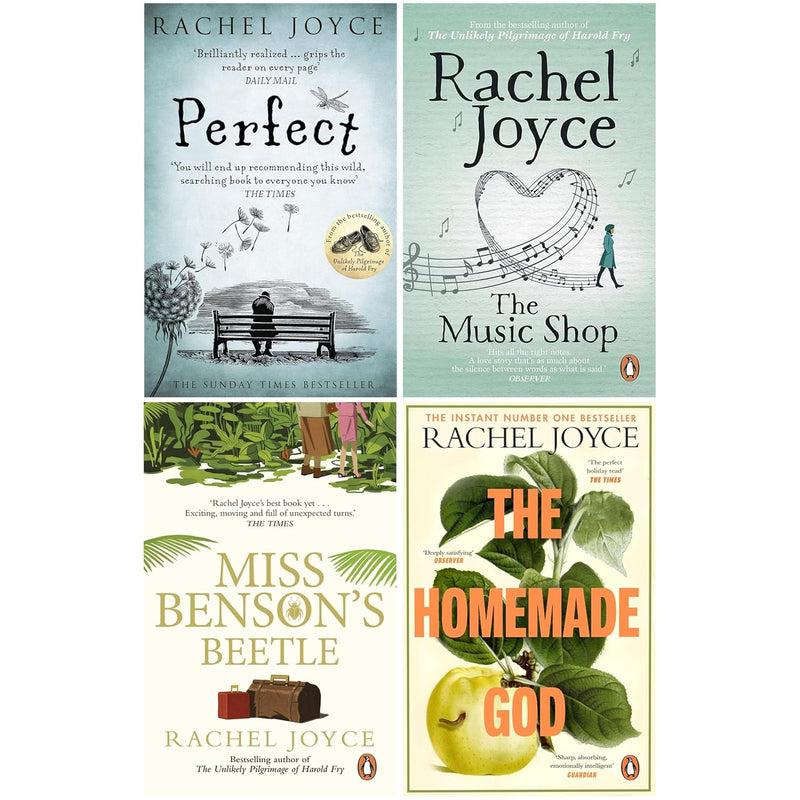 Perfect, The Music Shop, Miss Benson's Beetle & The Homemade God 4 Books Collection Set by Rachel Joyce - Fiction - Paperback