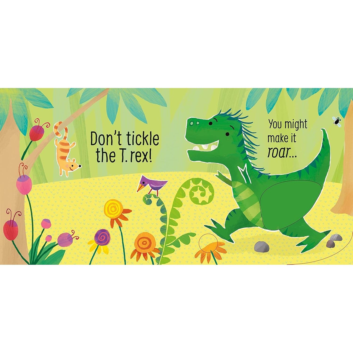 Don't tickle the T. rex! (DON'T TICKLE Touchy Feely Sound