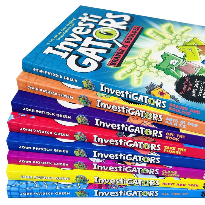 Investigators Series by John Patrick Green 8 Books Collection Set (All Tide Up, Heist and Seek, Class Action and More!) - The Book Bundle