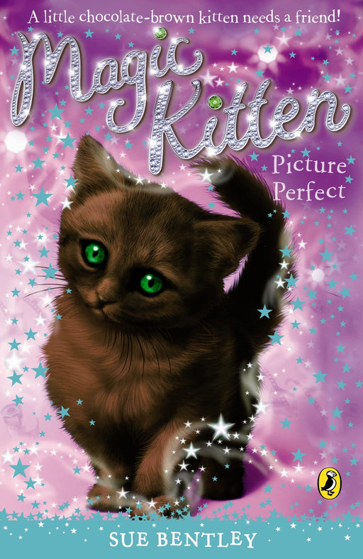Set of 14 Puffin Magic Kitten Series paperback books featuring colorful covers and illustrations for young readers.