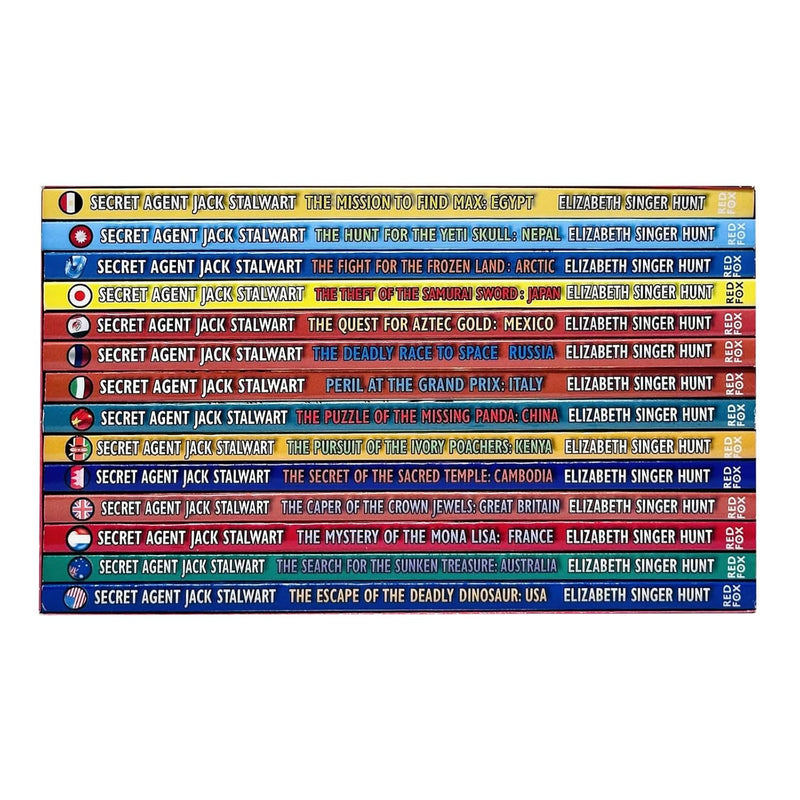 Secret Agent Jack Stalwart The Ultimate Collection 14 Books Box Set By Elizabeth Singer Hunt (USA, Australia, France, Great Britain) - The Book Bundle