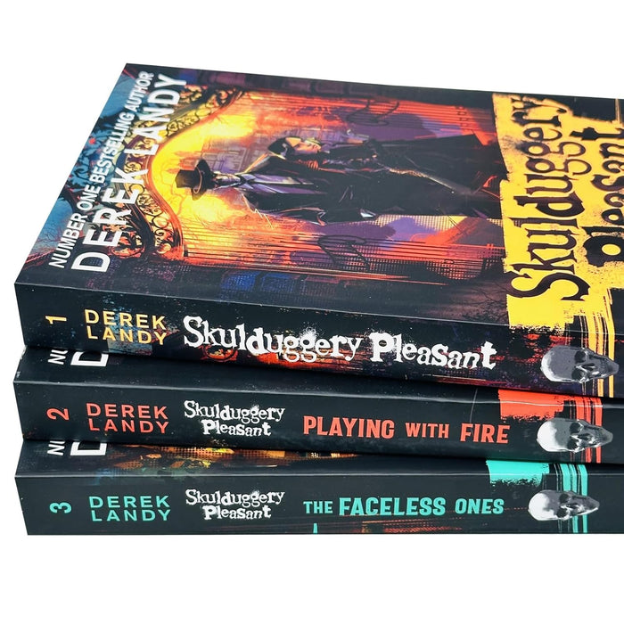Skulduggery Pleasant Trio, 3 books,  (Books 1-3) ( Skullduggery Pleasant; Playing With Fire) - The Book Bundle