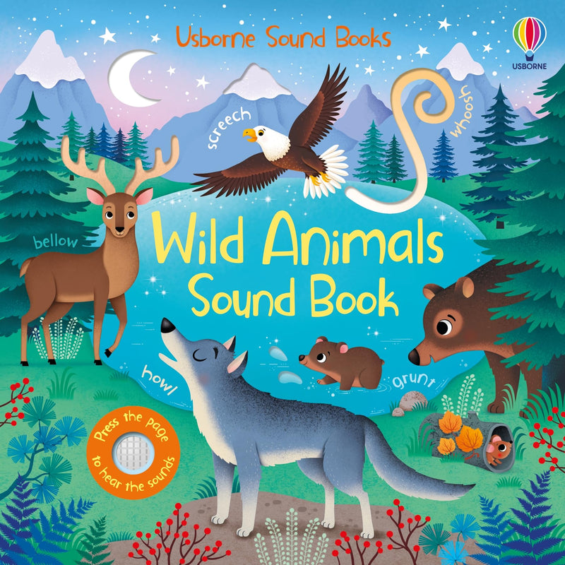 Wild Animals Sound Book for Kids - Ages 3-5 - Non Fiction - Interactive Sounds - Mixed Format
