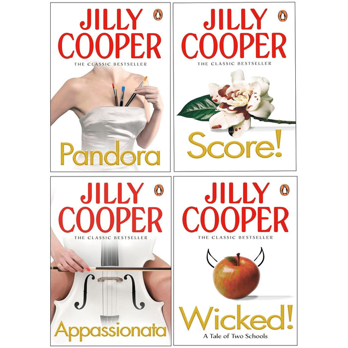 Rutshire Chronicles Series Book 5-8 By Jilly Cooper 4 Books Collection Set (Appassionata, Pandora, Wicked & Score) - The Book Bundle