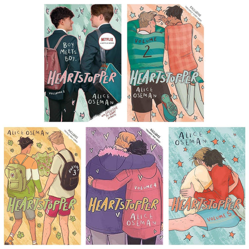 Heartstopper Series by Alice Oseman 5 Books Collection Set (Volumes 1-5) - The Book Bundle