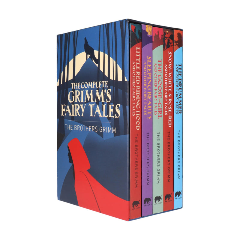 Complete Grimm's Fairy Tales 5 Books Boxed Set (Little Red Riding Hood, Goose-Girl, Drummer) - The Book Bundle