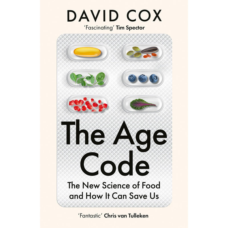 Book cover for "The Age Code" by Fourth Estate, featuring a modern design with a blue and white theme and the title text.