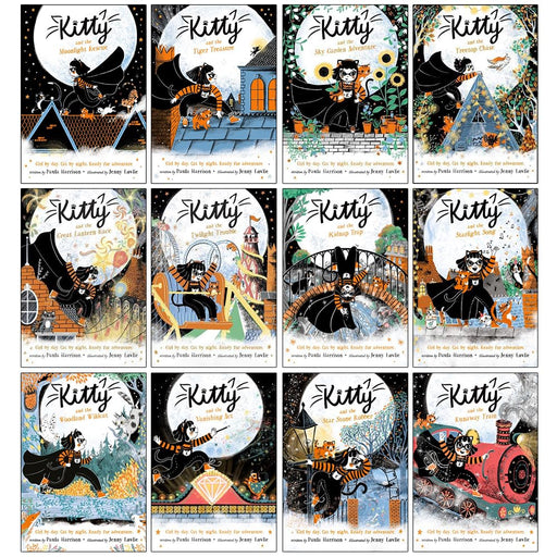 Paula Harrison Kitty Series 1-12 Books Collection Set (Moonlight Rescue, Tiger Treasure, Sky Garden Adventure, Treetop Chase, Great Lantern Race) - The Book Bundle