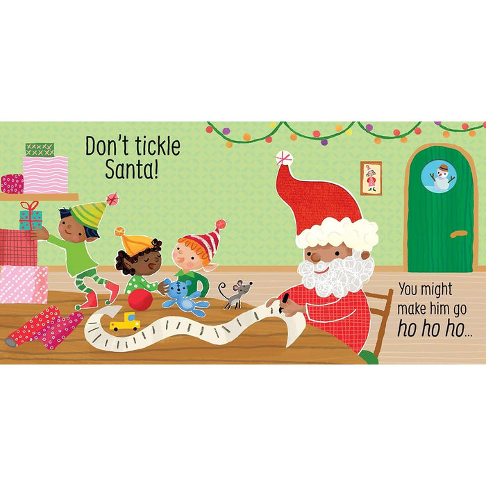 Don't Tickle Santa! (Touchy-feely sound books) by Sam Taplin - The Book Bundle