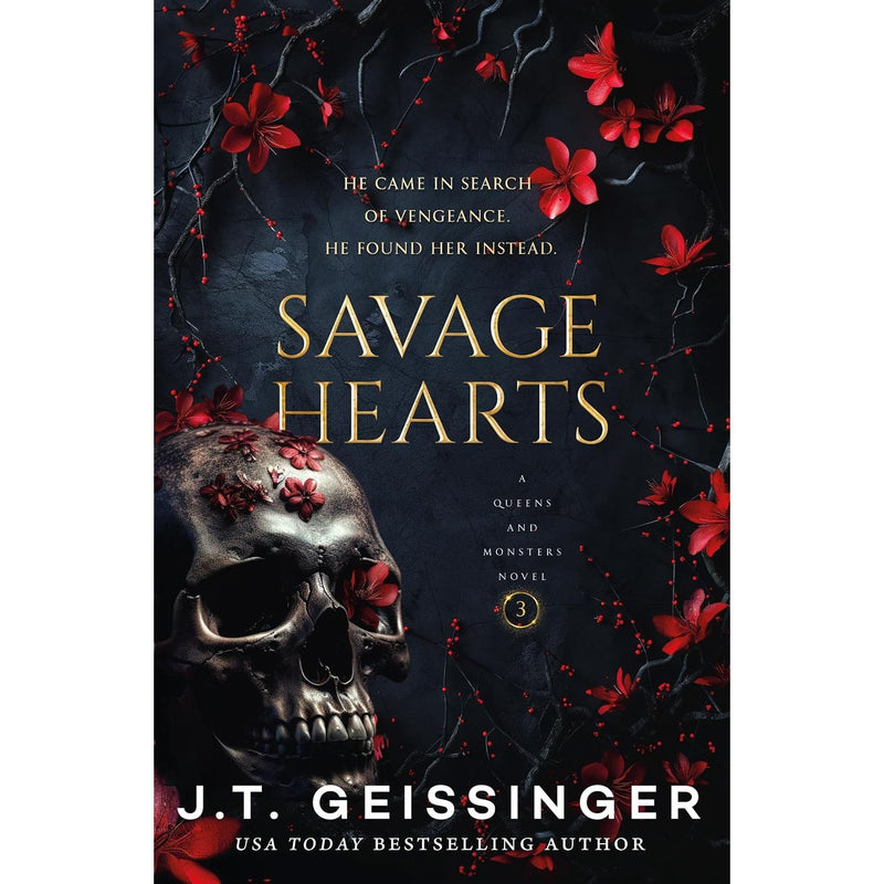 Queens and Monsters Series by J. T. Geissinger 4 Books Collection Set (Ruthless Creatures, Carnal Urges, Savage Hearts and Brutal Vows)