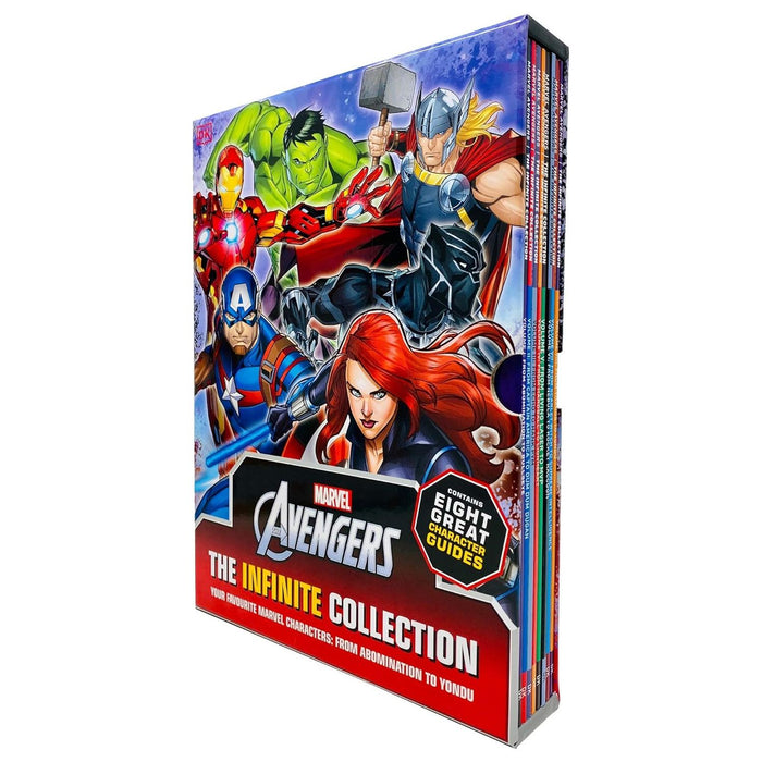 Marvel The Avengers The Infinite Collection Character Guides Volume 1 - 8 Books Collection Box Set - The Book Bundle