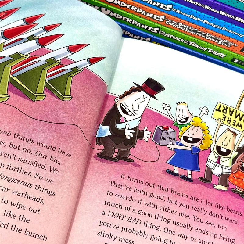 Captain Underpants Forever 12 Books Collection Box Set by Dav Pilkey - Fiction - Hardcover
