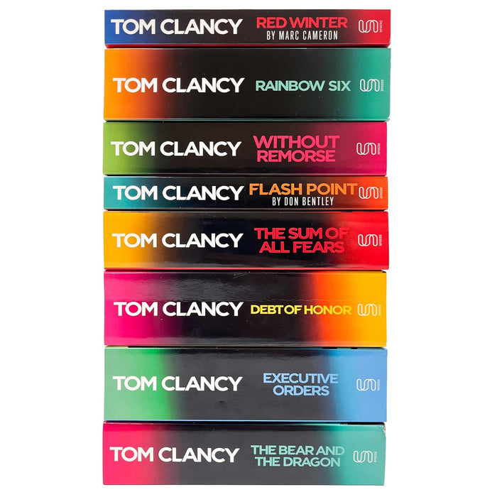 Tom Clancy  8 Books Collection Set ( Red Winter, Without Remorse,) - The Book Bundle