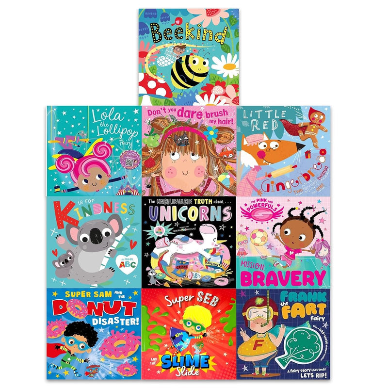Frank the Fart Fairy, K Is For Kindness, Lola the Lollipop Fairy & More 10 Books Collection Set - Fiction - Mixed Format