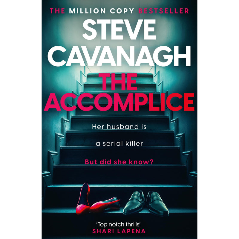 Hardcover copy of "The Accomplice" by Eddie Flynn, published by Headline, showing the book cover with title and author.