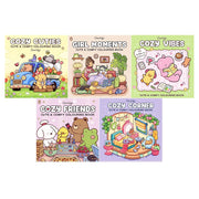 Coco Wyo Cozy Colouring Books 5 Books Set (Cozy Corner, Cozy Cuties, Cozy Friends, Cozy Vibes, Girl Moments) - The Book Bundle