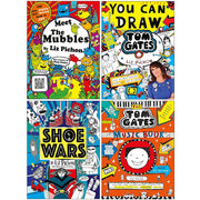 Liz Pichon Collection 4 Books Set (Meet the Mubbles, You Can Draw, Shoe Wars and Tom Gates The Music Book) - The Book Bundle
