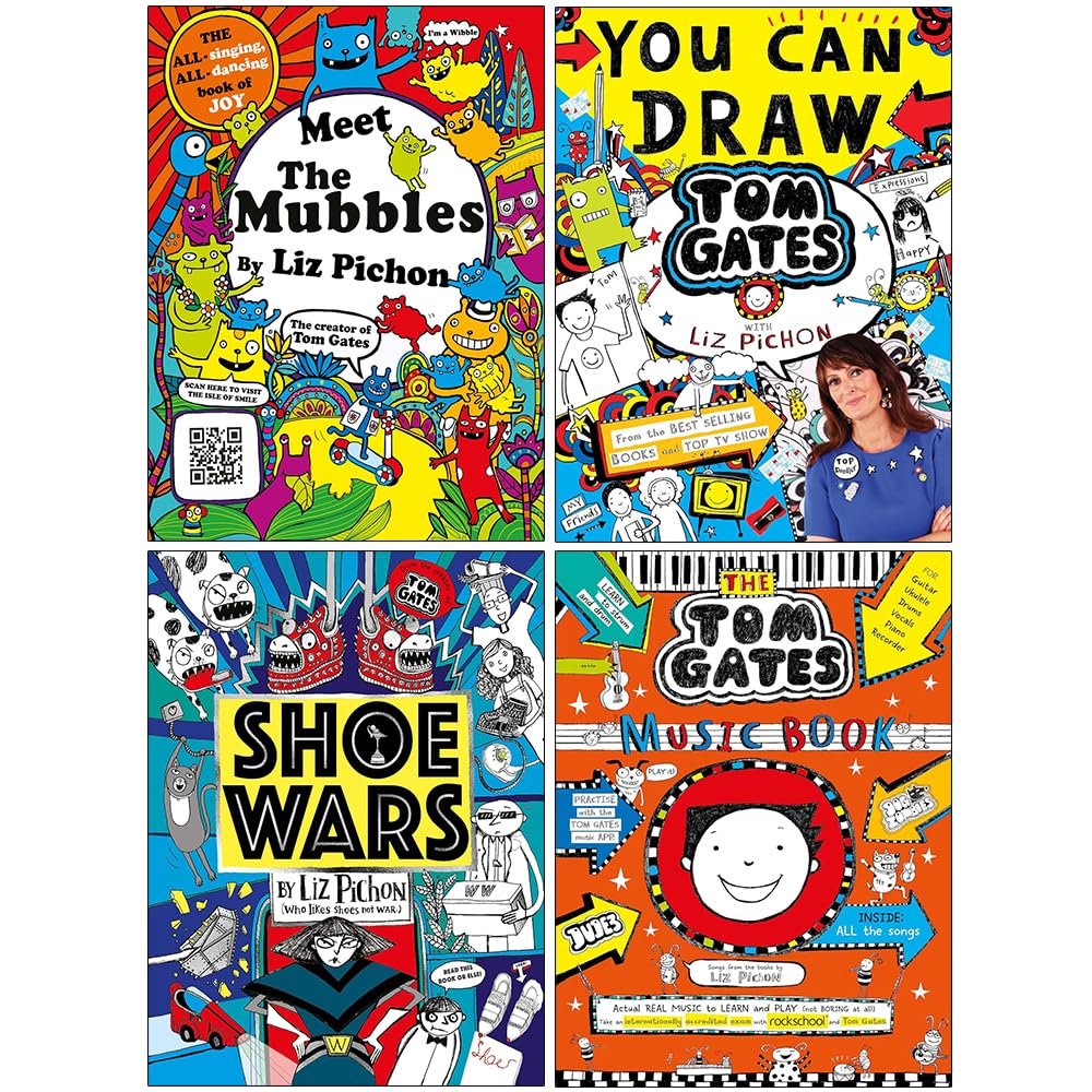 Liz Pichon 4 Books Collection Set Meet The Mubbles HB You Can Draw Liz Pichon 4 Books Collection Set Meet The Mubbles HB You Can Draw