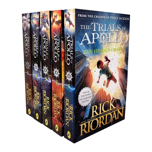 Rick Riordan Trials of Apollo Collection 5 Books Set (The Hidden Oracle,) - The Book Bundle