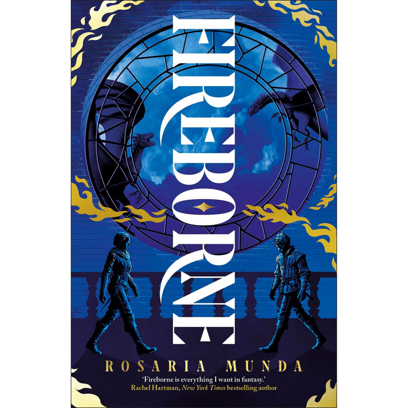 Fireborne book cover from The Aurelian Cycle Trilogy by DK Flip, featuring a dystopian setting with rival dragonriders and young adult themes.