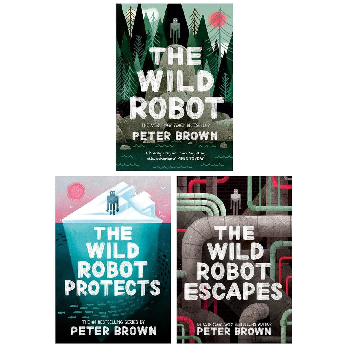 The Wild Robot Series 3 Books Collection (The Wild Robot, The Wild