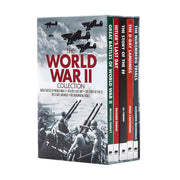 The World War II Collection 5-volume box set by Arcturus Publishing, featuring nonfiction books by Nigel Cawthorne and Alexander Macdonald.