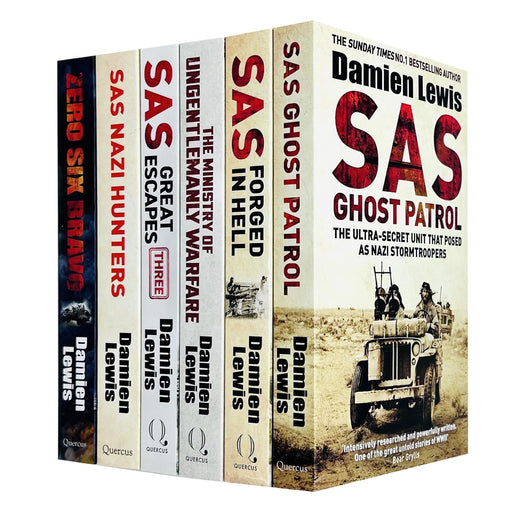 Damien Lewis 6 Books Collection Set SAS Forged in Hell, The The Ministry of Ungentlemanly Warfare - The Book Bundle