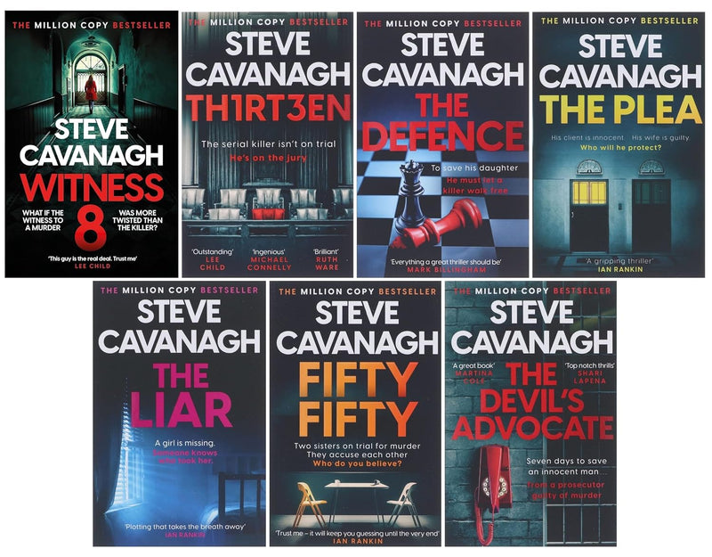 Eddie Flynn Series 7 Books Collection Set by Steve Cavanagh - Fiction - Paperback
