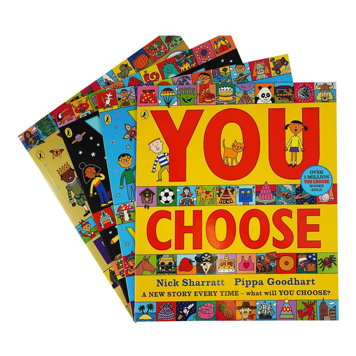 You Choose Series 4 Books Children's Collection Set (You Choose, You Choose in Space, You Choose Your Dreams & You Choose Fairy Tales) - The Book Bundle