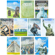 Children's history book set by Jasmine Brooke, including Ancient China, Celts, and Discovering The Past in hardback collection