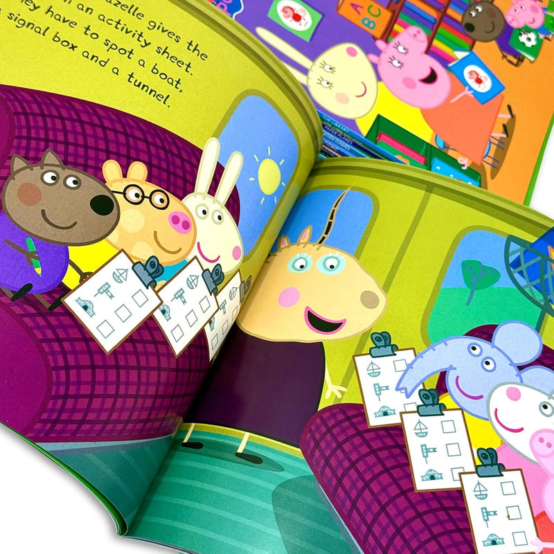 Peppa's Awesome Adventures 10-Book Box Set - Train Ride, Paper Planes, Rainbow & More - Fiction - Box Set