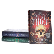 Set of three hardcover fiction books from the Ever Seas Series by LJ Andrews, published by Penguin UK Ltd, with illustrated covers.