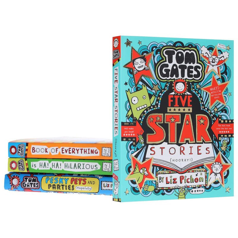 Tom Gates Series 4 Books Collection Set by Liz Pichon - Fiction - Mixed Format