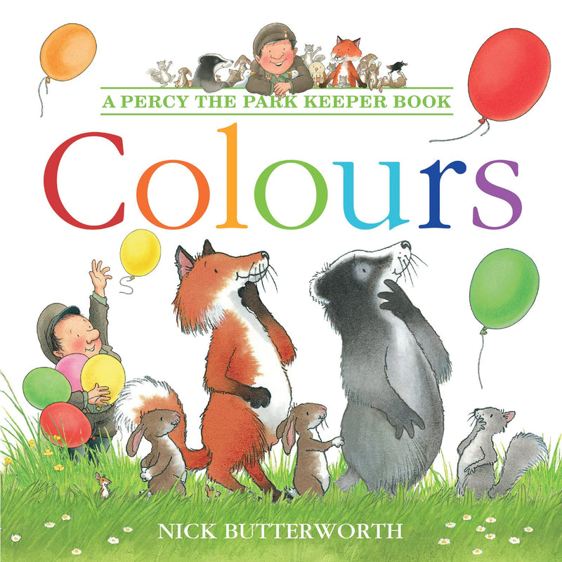 Percy the Park Keeper 7-book collection set by Nick Butterworth, paperback fiction books featuring woodland adventures.