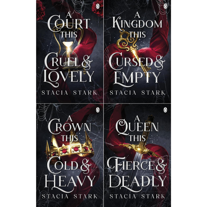 Set of four Kingdom of Lies books by Stacia Stark, fiction collection featuring fantasy and adventure themes, published by Penguin Ltd.