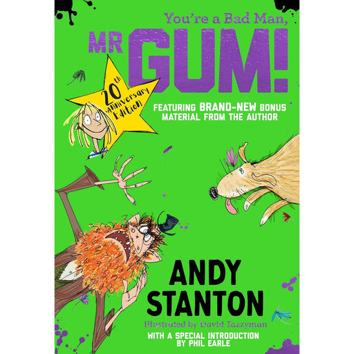 Cover of "You're A Bad Man, Mr Gum!" by Andy Stanton, a children's fiction paperback with colorful illustration featuring Mr Gum.