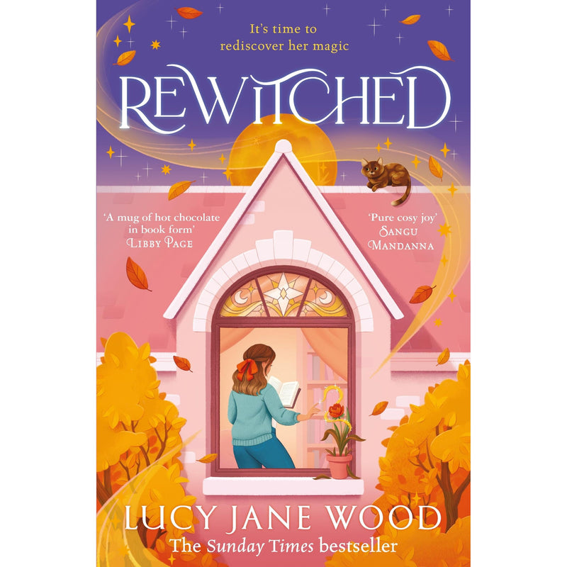 Pan Rewitched fantasy book cover featuring autumnal colors and enchanting imagery, perfect for cozy reading moments.