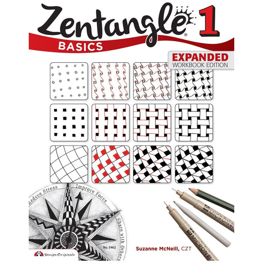 Zentangle Basics, Expanded Workbook Edition: A Creative Art Form Where All You Need is Paper, Pencil, & Pen - The Book Bundle