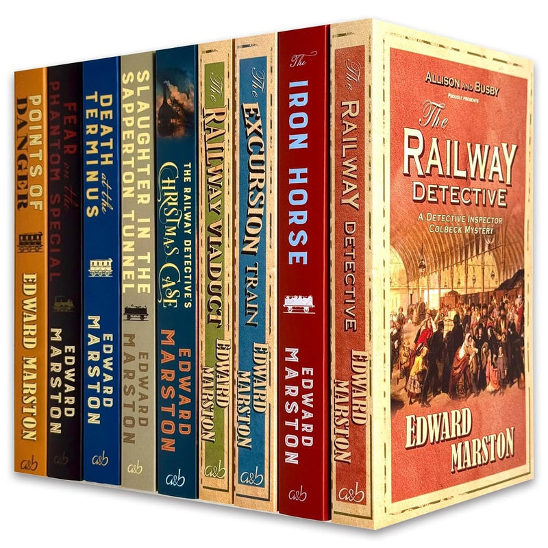 The Railway Detective Series 9 Books Collection Set by Edward Marston - Fiction - Paperback