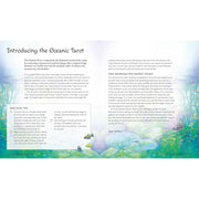 Oceanic Tarot 78-card deck by Jayne Wallace with guidebook, featuring ocean-inspired artwork for tarot reading and meditation.