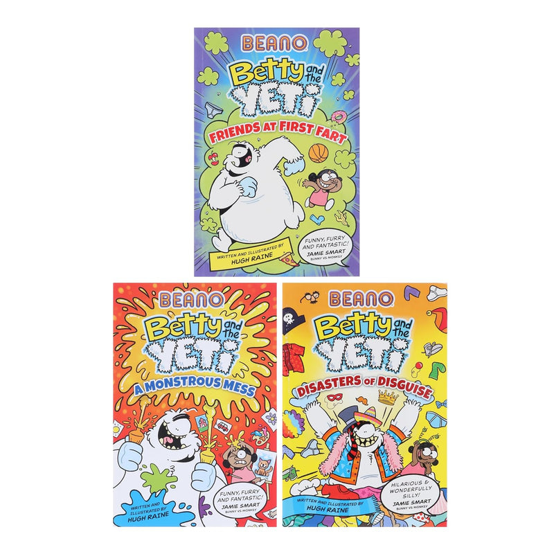 Beano Betty and the Yeti Series 3 Books Collection Set by Hugh Raine & Beano - Fiction - Paperback