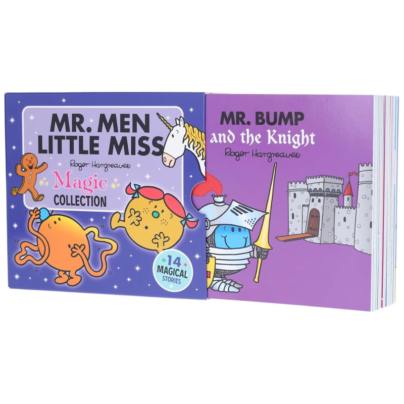 Mr. Men Little Miss Magic Collection by Roger Hargreaves 14 Magical Stories Box Set (Little Miss Sunshine and the Three Bears, Mr. Strong and the Ogre, Mr. Tickle and the Dragon & More...)